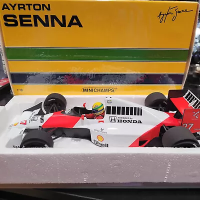 1:18 McLaren F1 MP4/5B - 1990 F1 World Champion - #27 Ayrton Senna Minichamps • $495