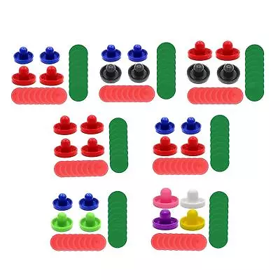 1 Set Mini Air Hockey Pushers And Air Hockey Pucks Felt Goal Handles Paddles • $19.76