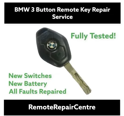 Key Repair BMW 3 5 7 Series X3 X5 Z4 E38 E39 E46 Diamond Fob Battery Replacement • £17.49