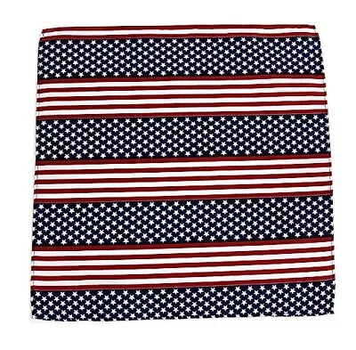 Men's Red White Blue Stars & Stripes Pocket Square Patriotic Hanky • $11.95