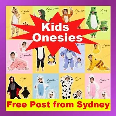 $29.95 • Buy Kids Children's Unisex Kigurumi Animal Cosplay Costume Onesie Pajamas Sleepwear