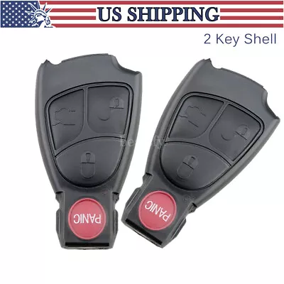 2 Remote Key Fob Shell Case IYZ-3312 For Mercedes Benz W168 W202 W203 W208 W211 • $11.99