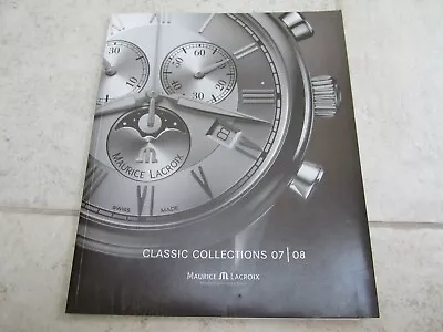 Maurice Lacroix 2007 8 Sales Brochure Price List Miros Diver Sport Divina Classi • £26