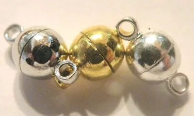 SALE *Magnetic Clasp 11 X 6 Mm  Silver Gold  Platinum   ( 3 In A S) 30 Total • $12
