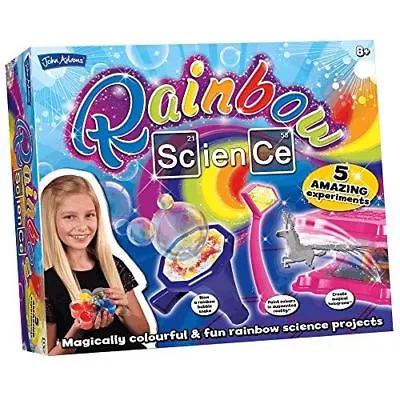 £11.99 • Buy John Adams Rainbow Science 5 Experiment Magically Colourful Fun Set For Children