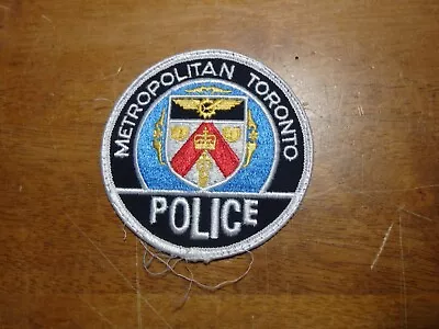 Metropolitan Toronto Canada Police Canaidain Police  Obsolete  Patch Bx F #8 • $6.99