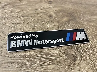 BMW Motorsport Metal Badge Exhaust Sticker Decal Heatproof 120mm X 30mm • $5.91