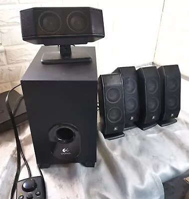 Logitech X-540 Computer Multimedia Speaker System 5.1. Works Well! • £59.99