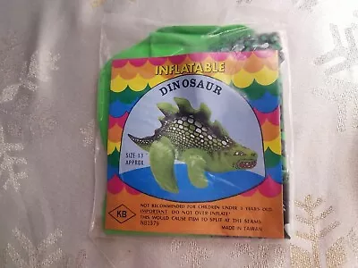 VINTAGE INFLATABLE DINOSAUR 13  Balloon New In Sealed Package  • $15