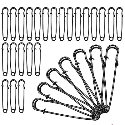 30pcs Large Safety Pins 3 Inch Blanket Pins Heavy Duty Crafts Safety Pins For Cl • $10.96