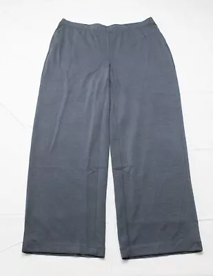 J. Jill Women's Relaxed Fit Sueded-Knit Pull-On Pants WR4 India Ink Large NWT • $13.50