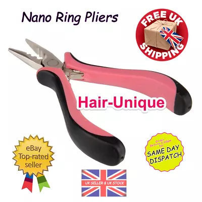 Hair Extensions Pliers 5  Professional Rings For Nano Silicone Micro Beads Tool • £3.99