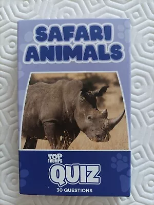 Top Trump Quiz - McDonald's Happy Meal Playing Cards 2021 - Safari Animals • £1.79