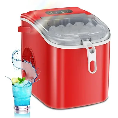  Countertop Ice Maker Portable Ice Machine With Handle Self-Cleaning 6 Mins. • $100