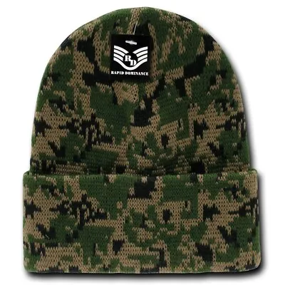 Military Digital Marpat Camouflage Camo Cuff Watch Stocking Cap Beanie Stocking  • $8.96