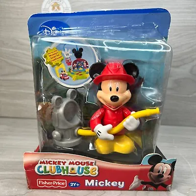 Disney Mickey Surprise Clubhouse Figure Fireman Firefighter Fisher Price WDW Toy • $11.69