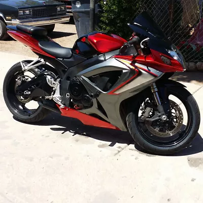 DS Injection Red Silver Fairing Kit Fit For  2006 2007 GSXR 600 750 R006 • $359.99