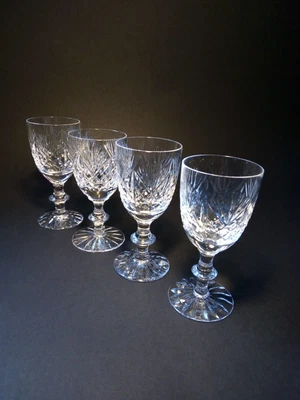 £16 • Buy 4 X Edinburgh Crystal  Iona  Crystal Cut Port Sherry Glasses