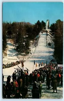 SALISBURY Connecticut CT ~ Ski Jump JOHN SATRE MEMORIAL HILL Ca 1960s Postcard • £6.44