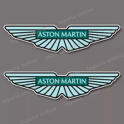 ASTON MARTIN Logo Gloss Weatherproof Decal Sticker 1 • $6.70