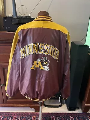 Steve & Barry’s Brand Minnesota Gophers Faux Leather Varsity Jacket Sz XL • $55.99