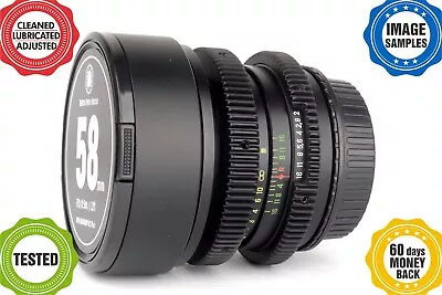 HELIOS 44 2/58mm Lens EF Mount *ANAMORPHIC BOKEH&FLARE*METAL FOLLOW FOCUS GEARS* • $179.95