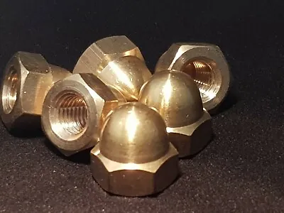 £5 • Buy SOLID BRASS DOME NUTS Brass Acorn Nuts Solid Brass Cap Nuts M3 M4 M5 M6 M8 M10