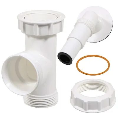 Appliance Trap Adaptor 40mm Washing Machine Dishwasher Waste Pipe Tee Kit 1 1/2  • £8.49