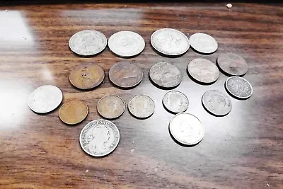 Collection Of 16 Mexican Coins 1946-1971 3 Silver Plus Escudo And Argentine • $49