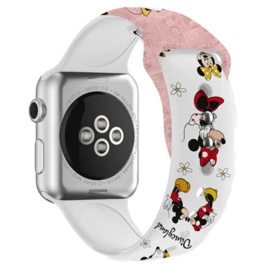 $9.49 • Buy Mickey Disney Minnie Donald Sport Band Apple Watch Series 3 4 5 6 7 Wrist Strap