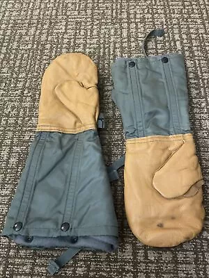 Military  Extreme Cold Weather Arctic Mittens Wool Insert Flying  M Medium N-4B • $44.95