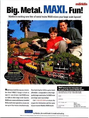 Marklin Maxi Metal Trains Vintage Print Ad Wall Art Decor • $16.99