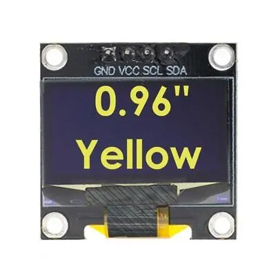 0.96  Yellow Color I2C IIC 128X64 LED OLED LCD Display Arduino Ssd1306 SSD1315 • $4.89