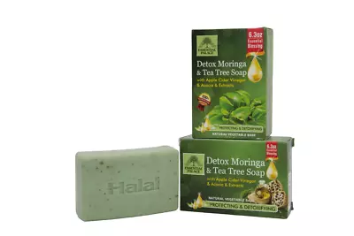 Soap- Detox Moringa & Tea Tree  6 Pcs Soap- 6.3oz By Essential Palace • $24.99