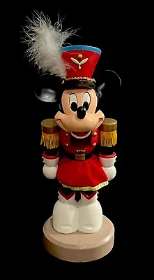 Disney Minnie Mouse 13  Kurt Adler Christmas Wood Nutcracker 1994 W/ Box • $52.46