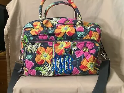 Vera Bradley Flowers  Floral  Jazzy Blooms Quilted Tote Duffel Bag • $25