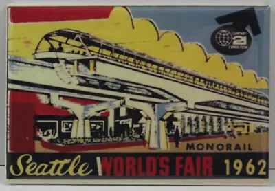 1962 Seattle World's Fair  Monorail  Poster 2  X 3  Fridge Magnet. Washington  • $6.39