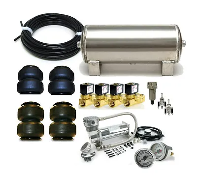 Viair 480C Air Management Kit W 3/8  Valves Dominator Bags Air Ride Suspension • $840.50