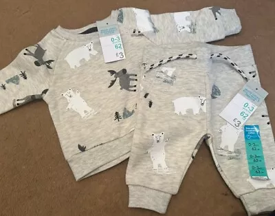 Baby Boys Tracksuits 0-3 Months New With Tags  • £2