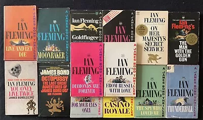 Complete 14 Book Ian Fleming James Bond Set ~ Vintage Signet Editions • $149.99