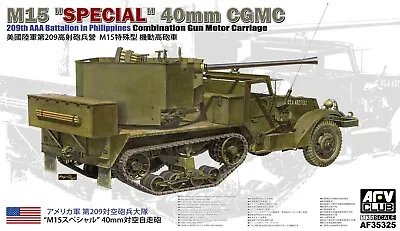 AFV CLUB 1/35  M15 Special 40mm CGMC 209th AAA Battalion In Philippines • $84.95