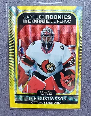 2021-2022 OPC Platinum Filip Gustavsson Neon Yellow Surge Minnesota Wild  • $1.69