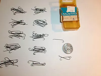 98 Vintage Mustad 3665 A Size 12 Bronzed Limerick Streamer Fly Hooks - NOS • $12.99