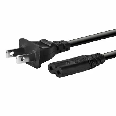 2 Prong 6FT Polarized Power Cord For Vizio Samsung LED TV HDTV AC Wall Cable US • $6.99