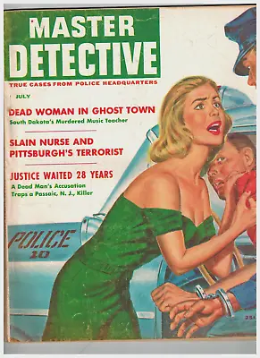 Master Detective Magazine July  195 Decent Condition Cover Painted By Bud Parke • $25