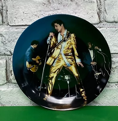 8.5 Inch Vintage 1989 Elvis Presley  The Memphis Flash  Ceramic Plate By Delphi • $15.95