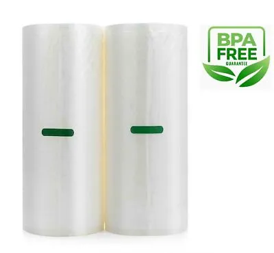 $17.99 • Buy Vacuum Sealer Bags 8x50' Rolls 2 Pack For Food Saver Seal A Meal Weston BPA Free