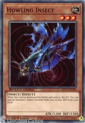 SBC1-END06 Howling Insect :: Common 1st Edition YuGiOh Card • £0.99