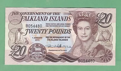 Falkland Islands  20 Pound  Notes  P-19   UNCIRCULATED • £57.01