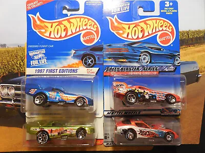 Hot Wheels Firebird Funny Car LOT 4 FINAL RUN CLASSICS SPEED BLASTER FIRST ED RR • $26.95